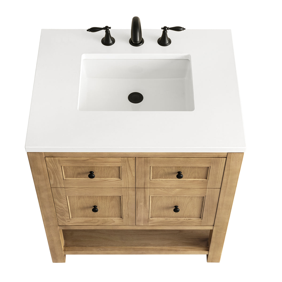 James Martin Breckenridge 30" Single Bathroom Vanity, Light Natural Oak, view 32
