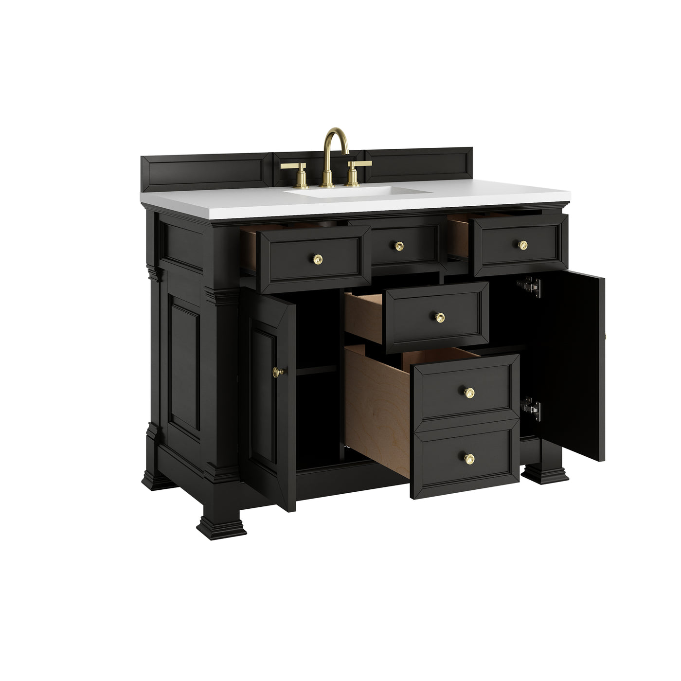 James Martin Brookfield 48" Single Bathroom Vanity, Black Onyx, view 30