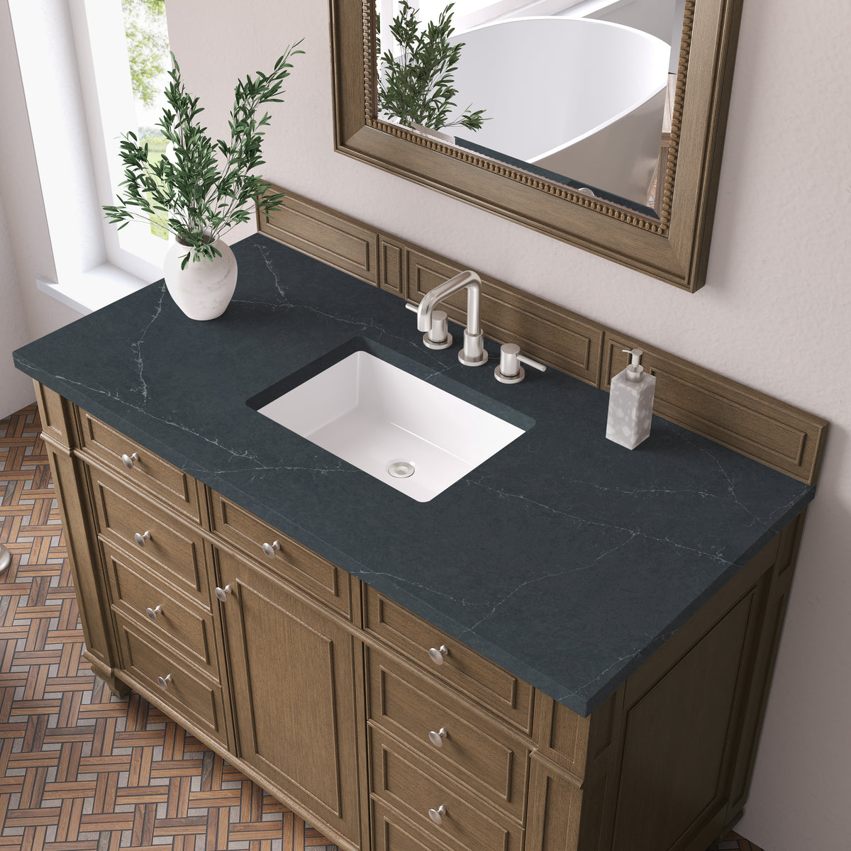 James Martin Bristol 48" Single Bathroom Vanity, Saddle Brown, view 28