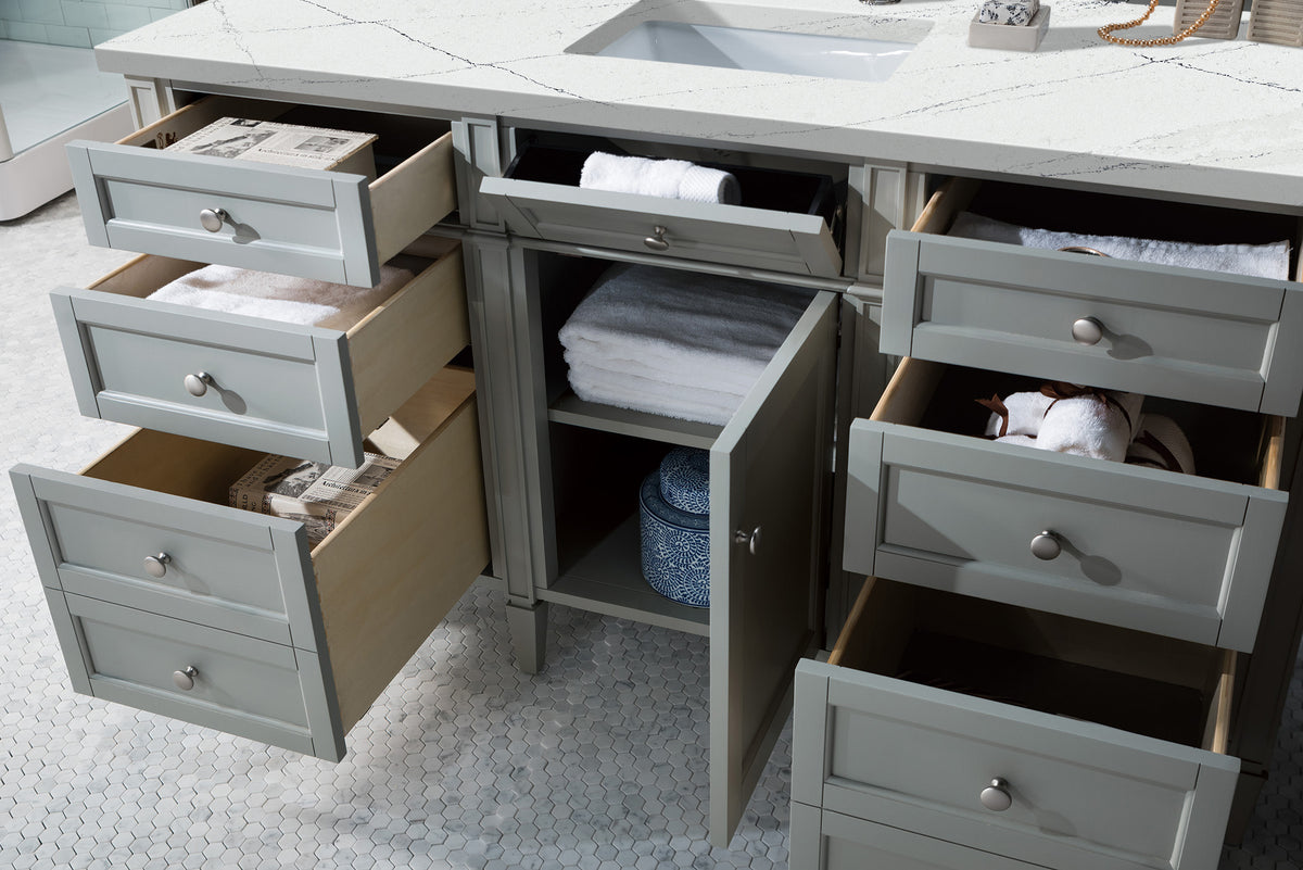 James Martin Brittany 60" Single Bathroom Vanity, Urban Gray, view 27