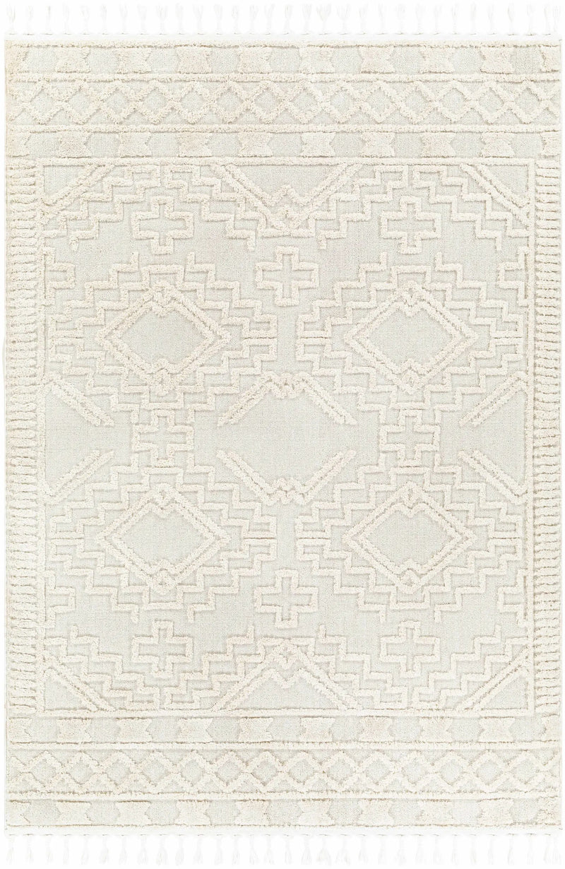 Kalkan High/Low Pile Rug with Tassels - Clearance by Boutique Rugs