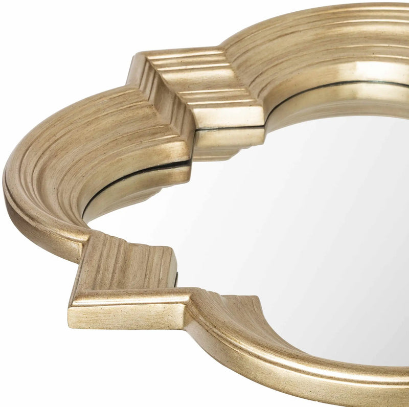 Killester Gold Frame Rectangular Mirror by Boutique Rugs