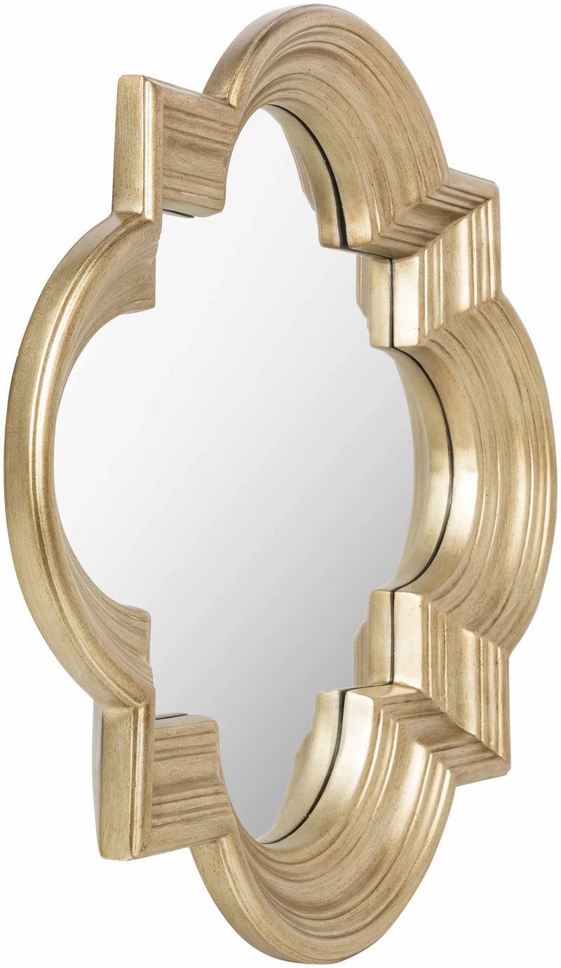 Killester Gold Frame Rectangular Mirror by Boutique Rugs