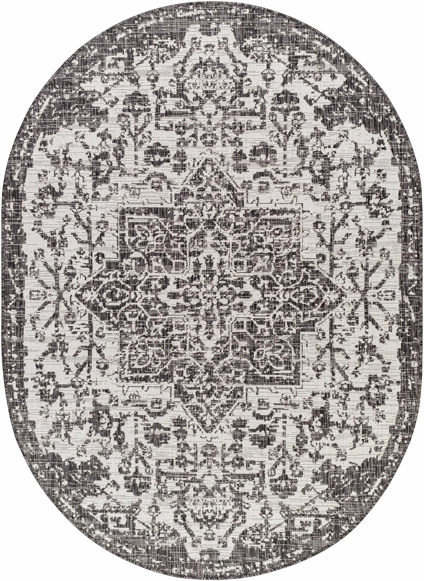 Charcoal Kilmacolm Indoor & Outdoor Area Rug - Clearance by Boutique Rugs