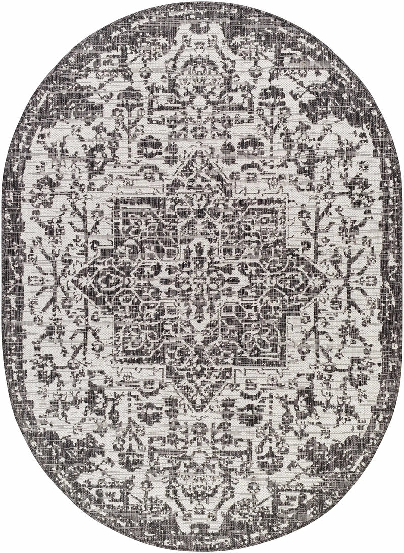 Charcoal Kilmacolm Indoor & Outdoor Area Rug - Clearance by Boutique Rugs