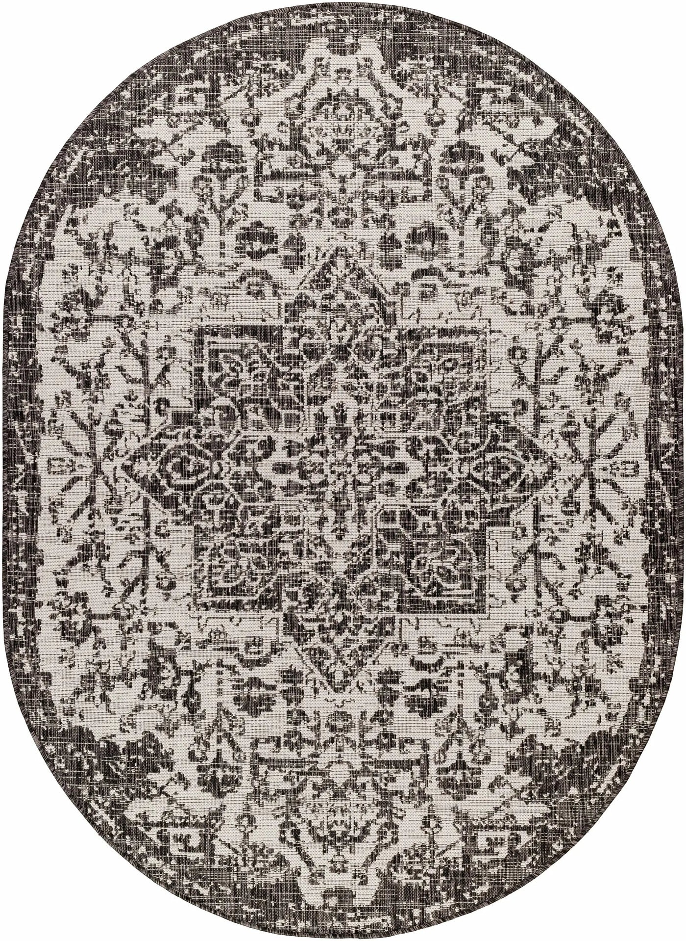 Charcoal Kilmacolm Indoor & Outdoor Area Rug - Clearance by Boutique Rugs