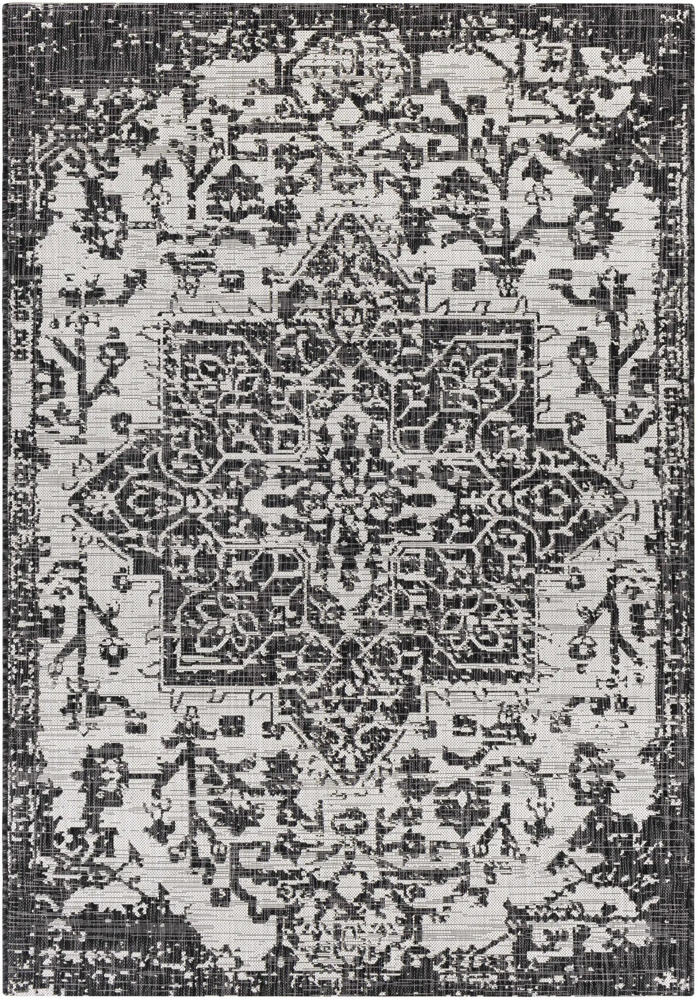Charcoal Kilmacolm Indoor & Outdoor Area Rug - Clearance by Boutique Rugs