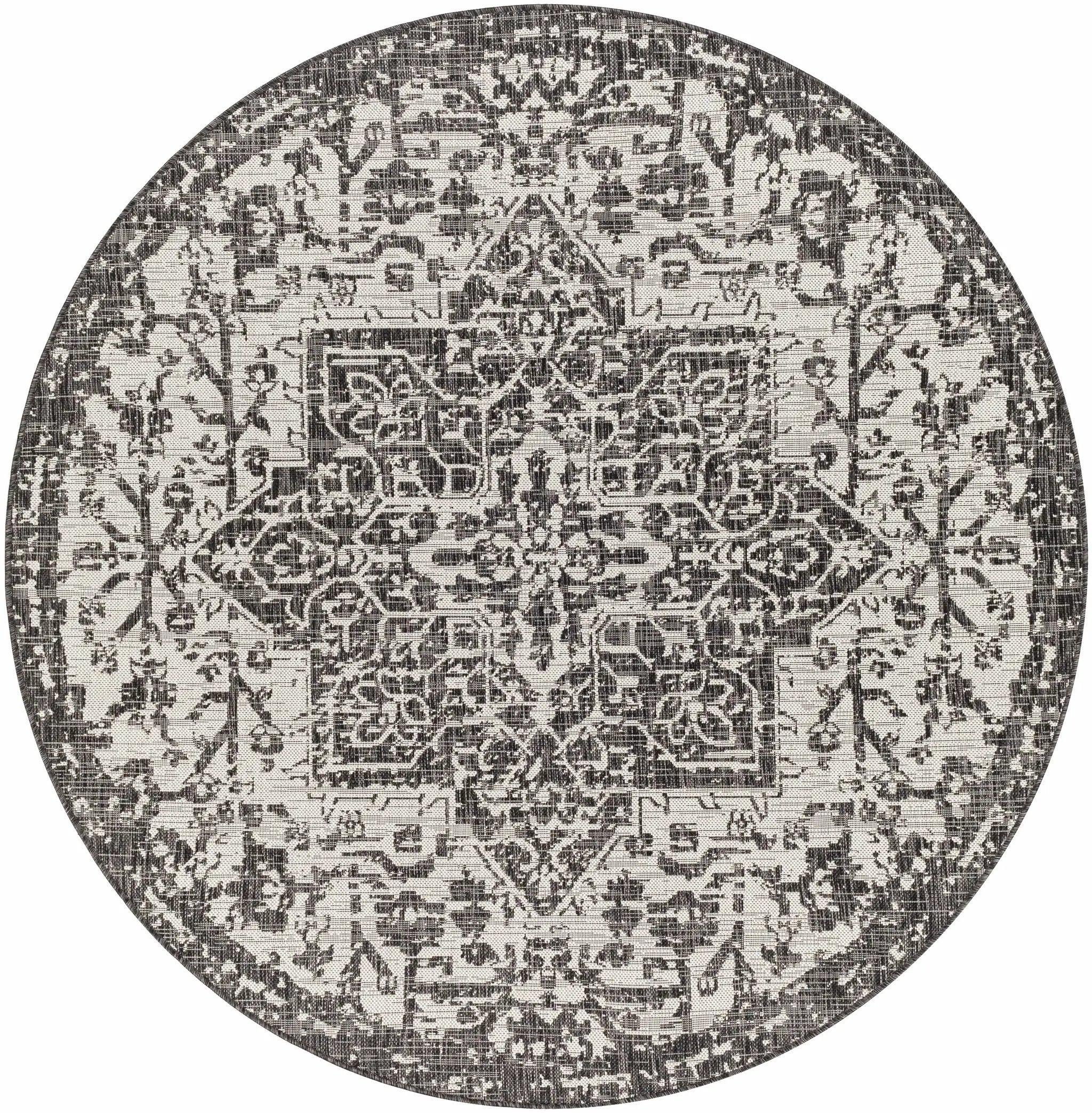 Charcoal Kilmacolm Indoor & Outdoor Area Rug - Clearance by Boutique Rugs