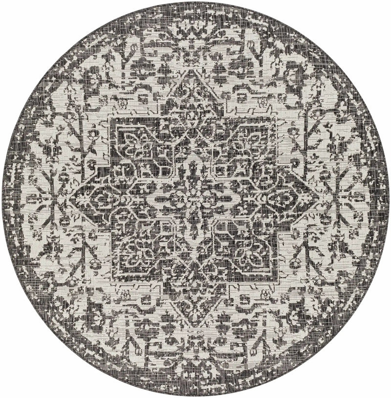 Charcoal Kilmacolm Indoor & Outdoor Area Rug - Clearance by Boutique Rugs