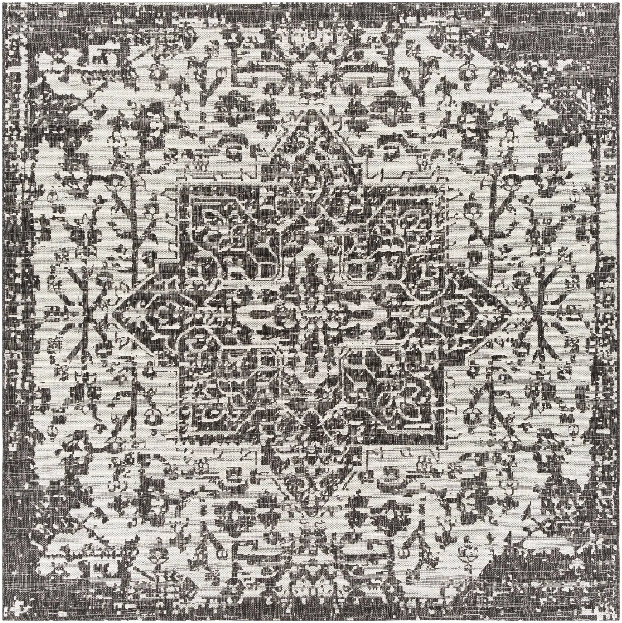 Charcoal Kilmacolm Indoor & Outdoor Area Rug - Clearance by Boutique Rugs