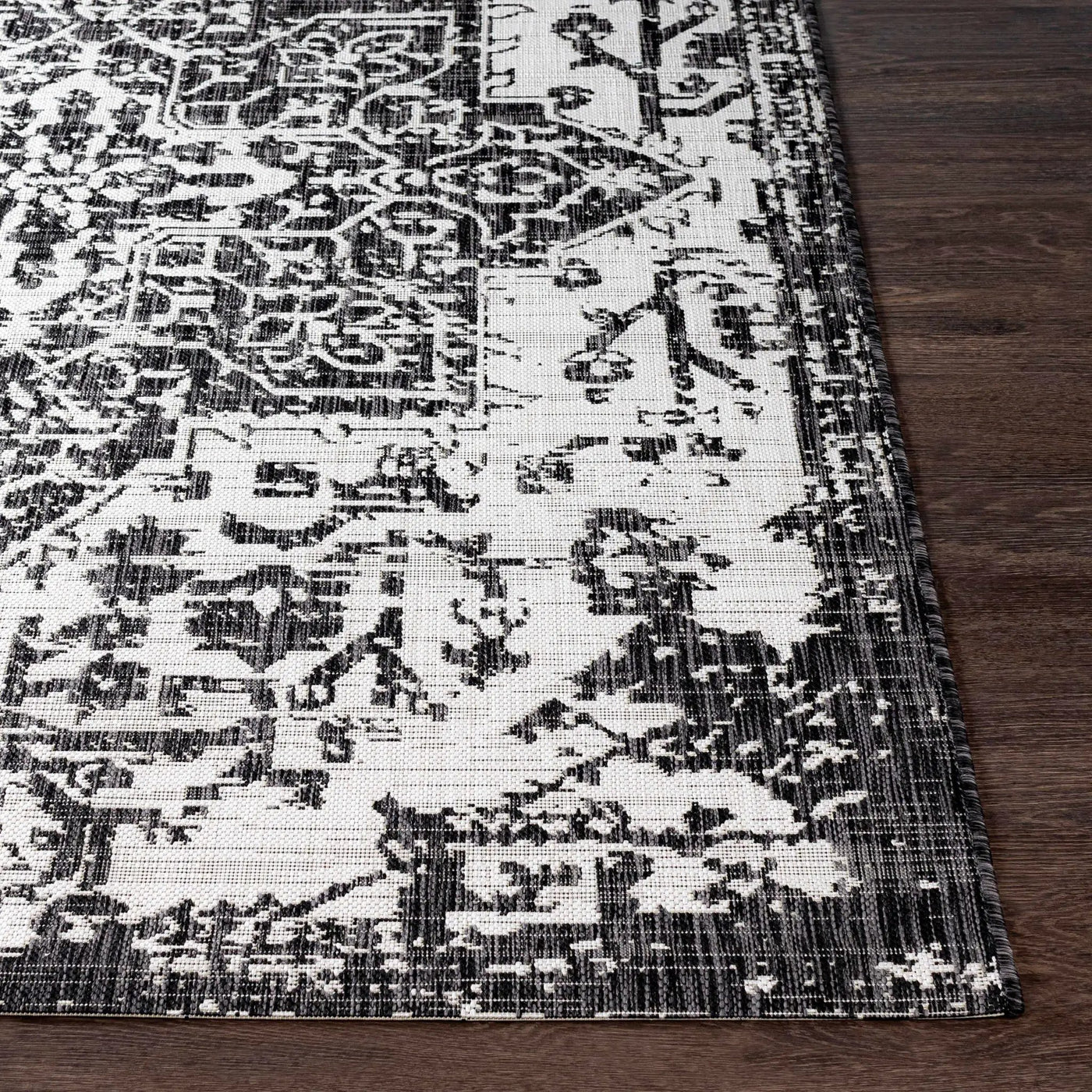 Charcoal Kilmacolm Indoor & Outdoor Area Rug - Clearance by Boutique Rugs