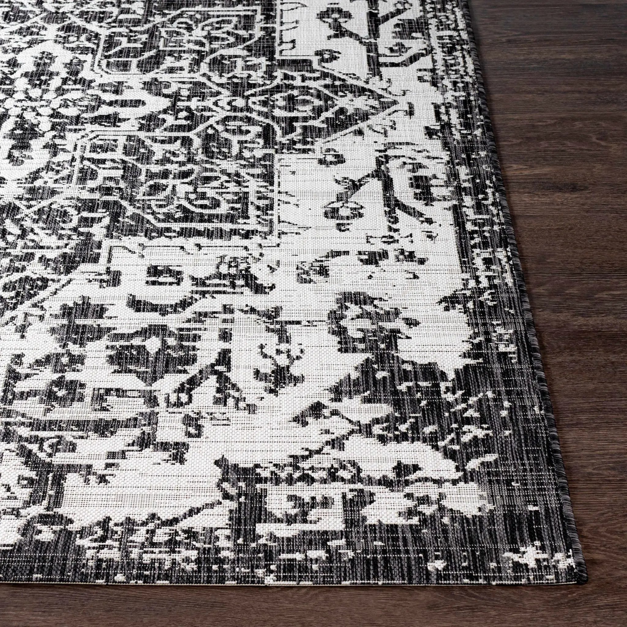 Charcoal Kilmacolm Indoor & Outdoor Area Rug - Clearance by Boutique Rugs