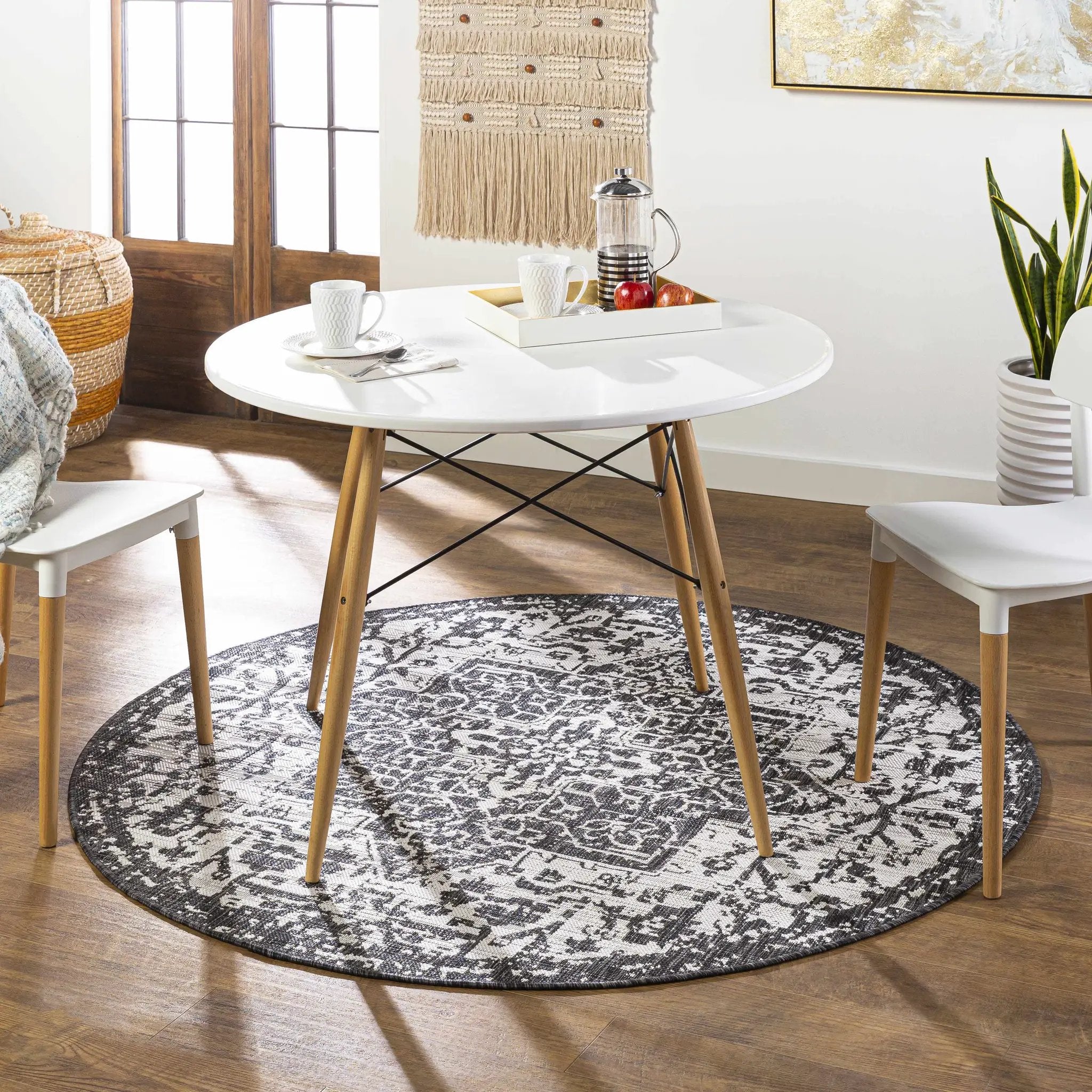 Charcoal Kilmacolm Indoor & Outdoor Area Rug - Clearance by Boutique Rugs