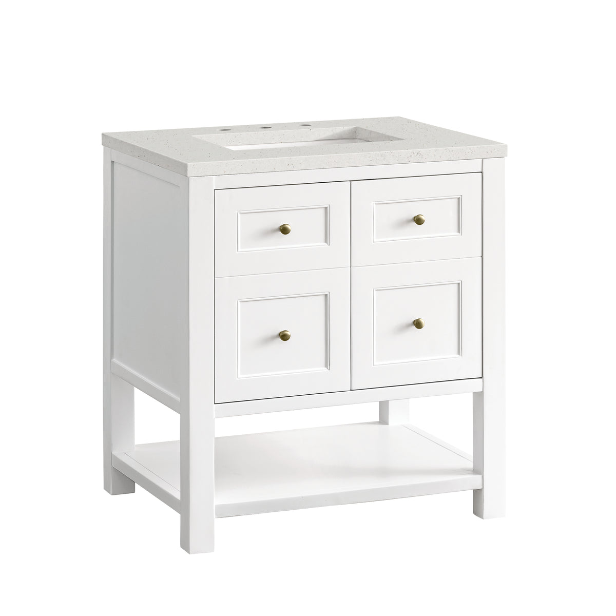 James Martin Breckenridge 30" Single Bathroom Vanity, Bright White, view 26