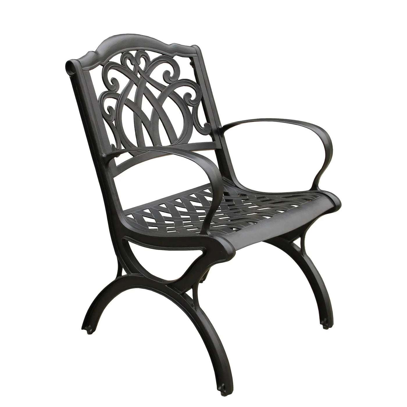 Outdoor Aluminum 7pc Hexagon Patio Dining Set, Lazy Susan, Six Chairs by Sharicks