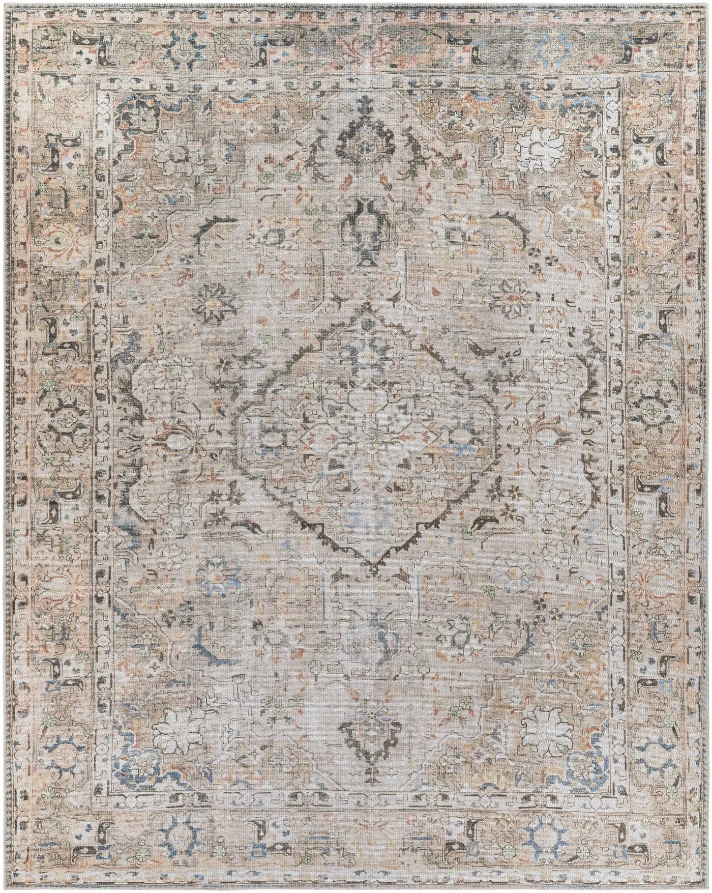 Brown Standon Vintage Washable Area Rug by Hauteloom