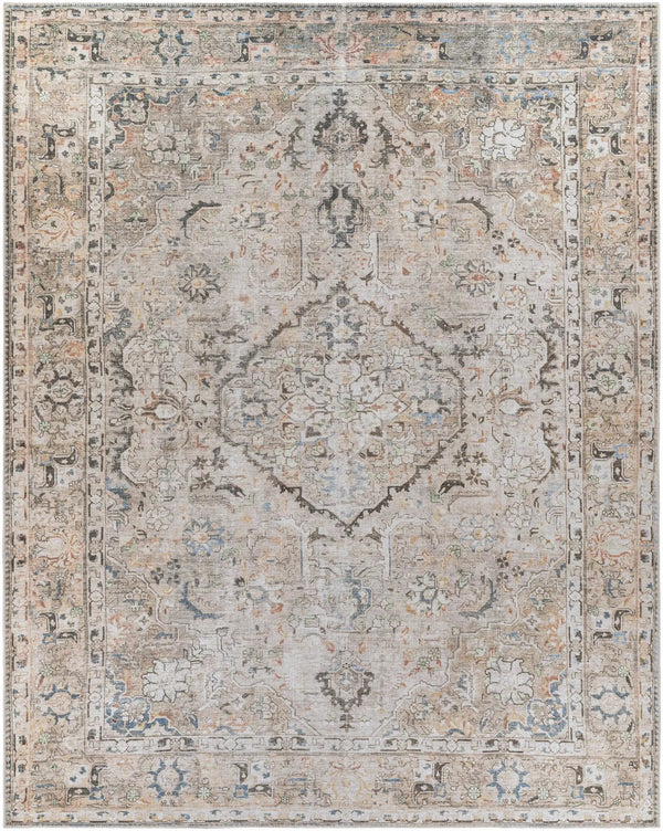 Brown Standon Vintage Washable Area Rug, photo 2 of 12