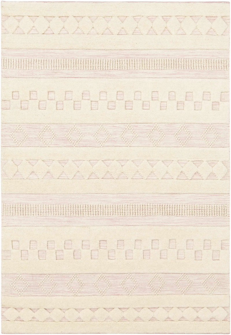 Knapp Pink Wool Rug - Clearance by Boutique Rugs