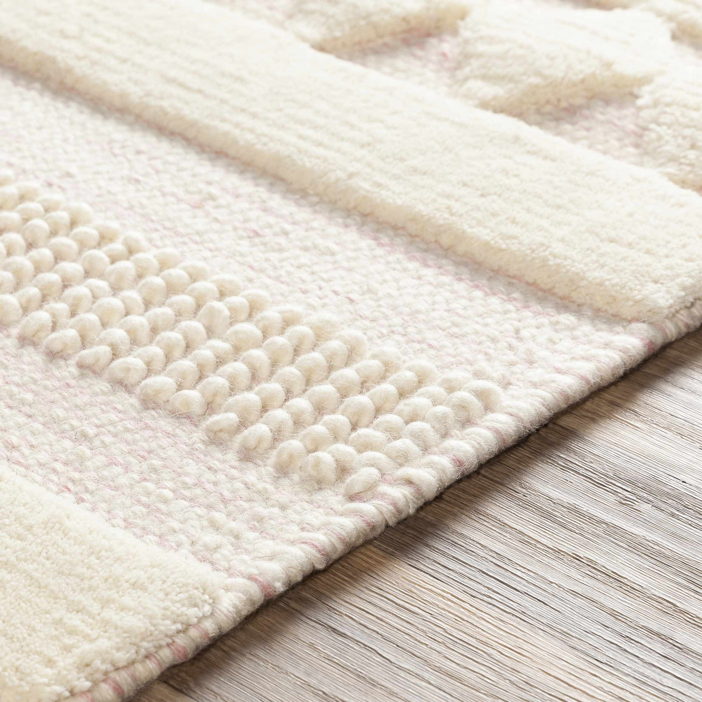 Knapp Pink Wool Rug - Clearance by Boutique Rugs