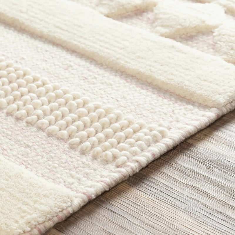 Knapp Pink Wool Rug - Clearance by Boutique Rugs