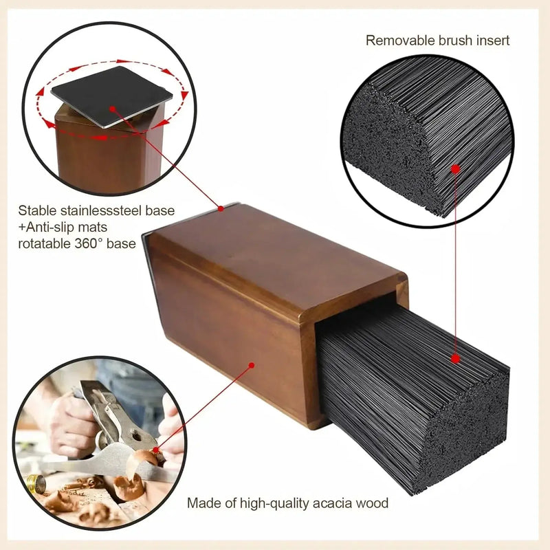 Knife Block - Magnetic Wood 360° by House Of Avana