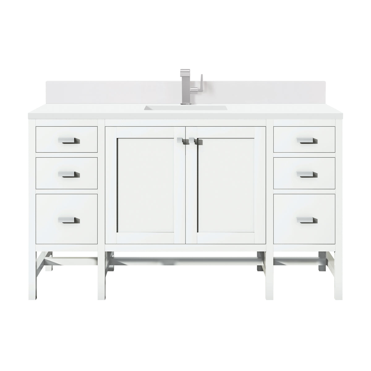 James Martin Addison 60" Single Bathroom Vanity, Glossy White, view 18