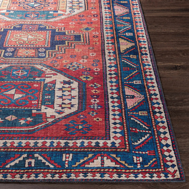 Kodiak Red&Blue Oriental Area Rug by Boutique Rugs