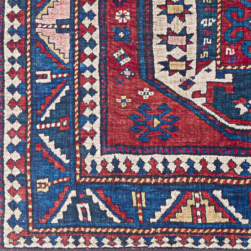 Kodiak Red&Blue Oriental Area Rug by Boutique Rugs