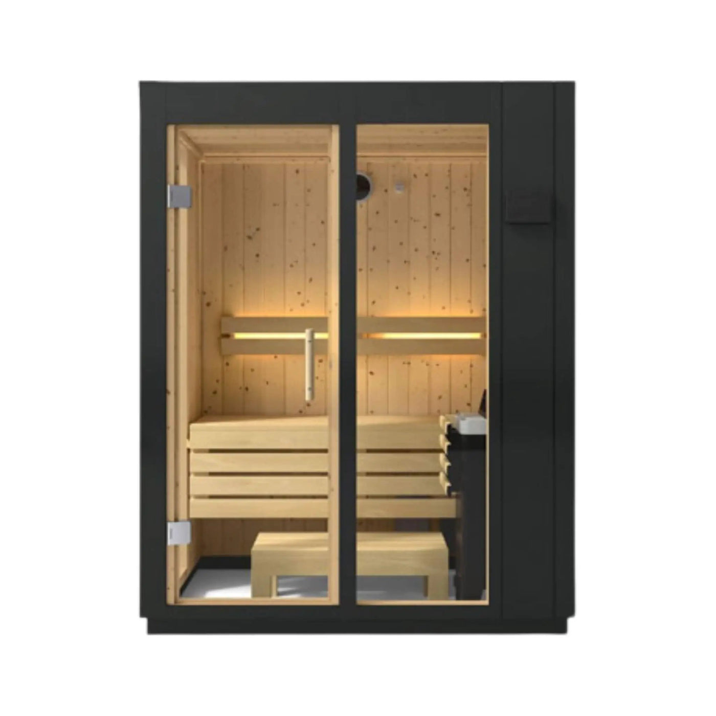 Kohler C1 Indoor Graphite Gray Freestanding Alcove Design Sauna Kit (SAK93182) by SAKSBY WHOLESALE