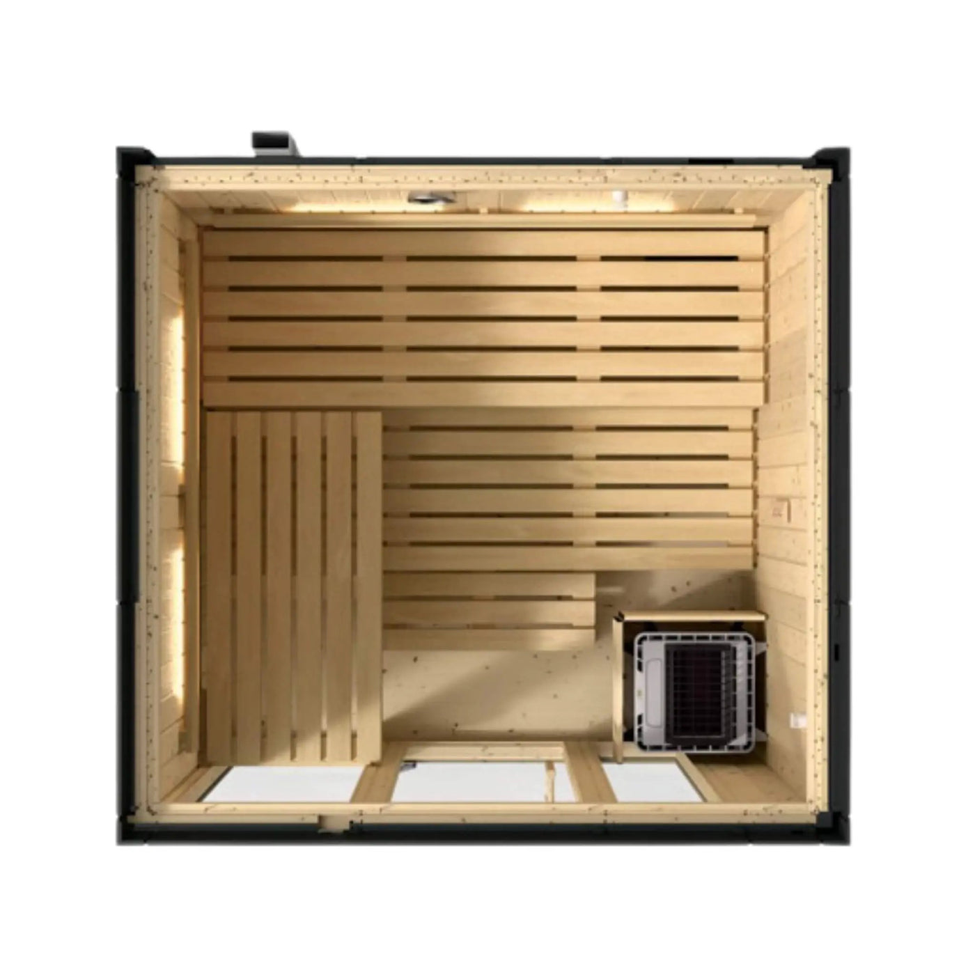 Kohler C1 Indoor Graphite Gray Freestanding Alcove Design Sauna Kit (SAK93182) by SAKSBY WHOLESALE