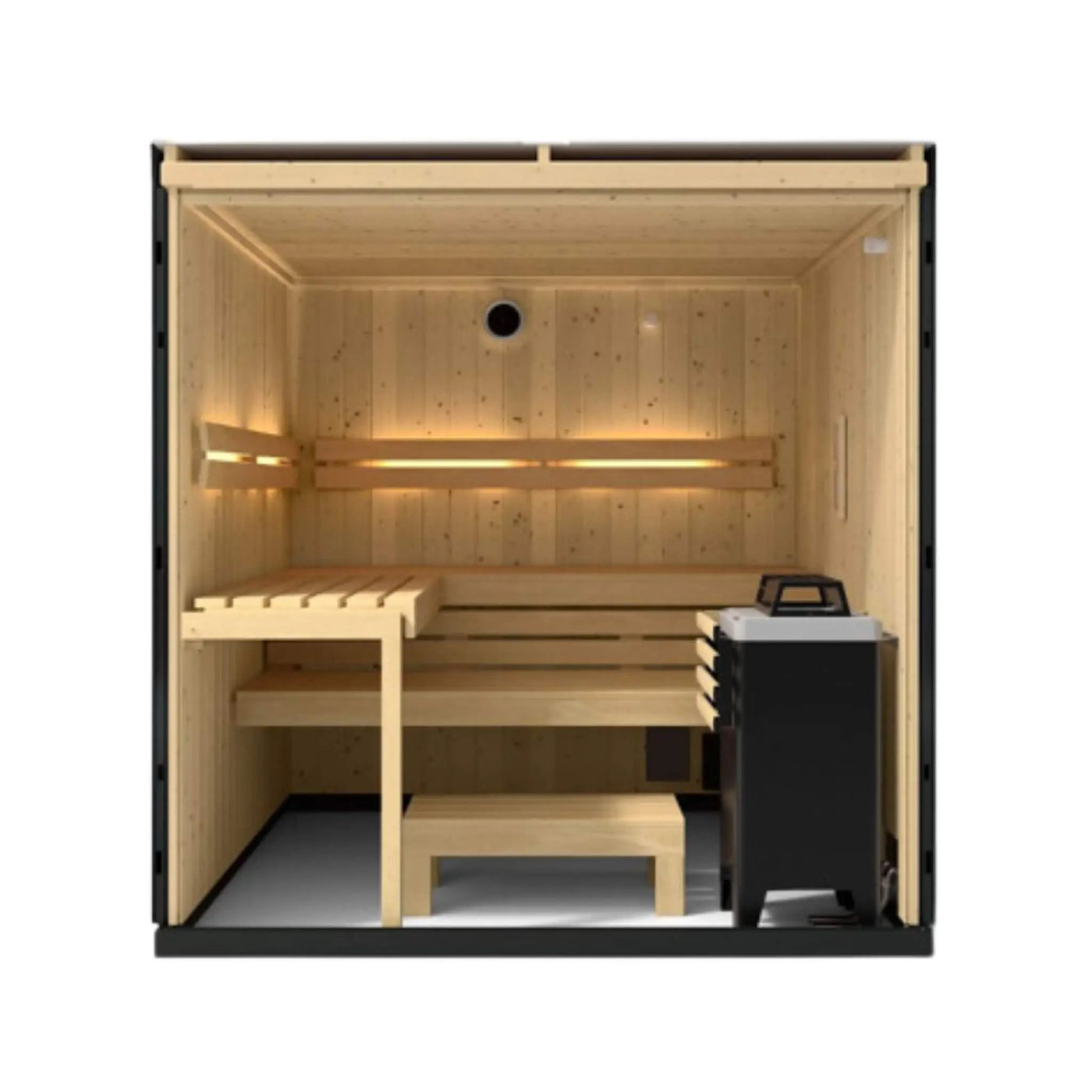 Kohler C1 Indoor Graphite Gray Freestanding Alcove Design Sauna Kit (SAK93182) by SAKSBY WHOLESALE