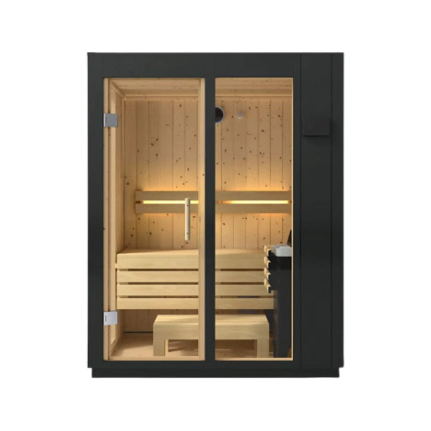 Kohler C1 Indoor Graphite Gray Freestanding Alcove Design Sauna Kit (SAK93182) by SAKSBY WHOLESALE