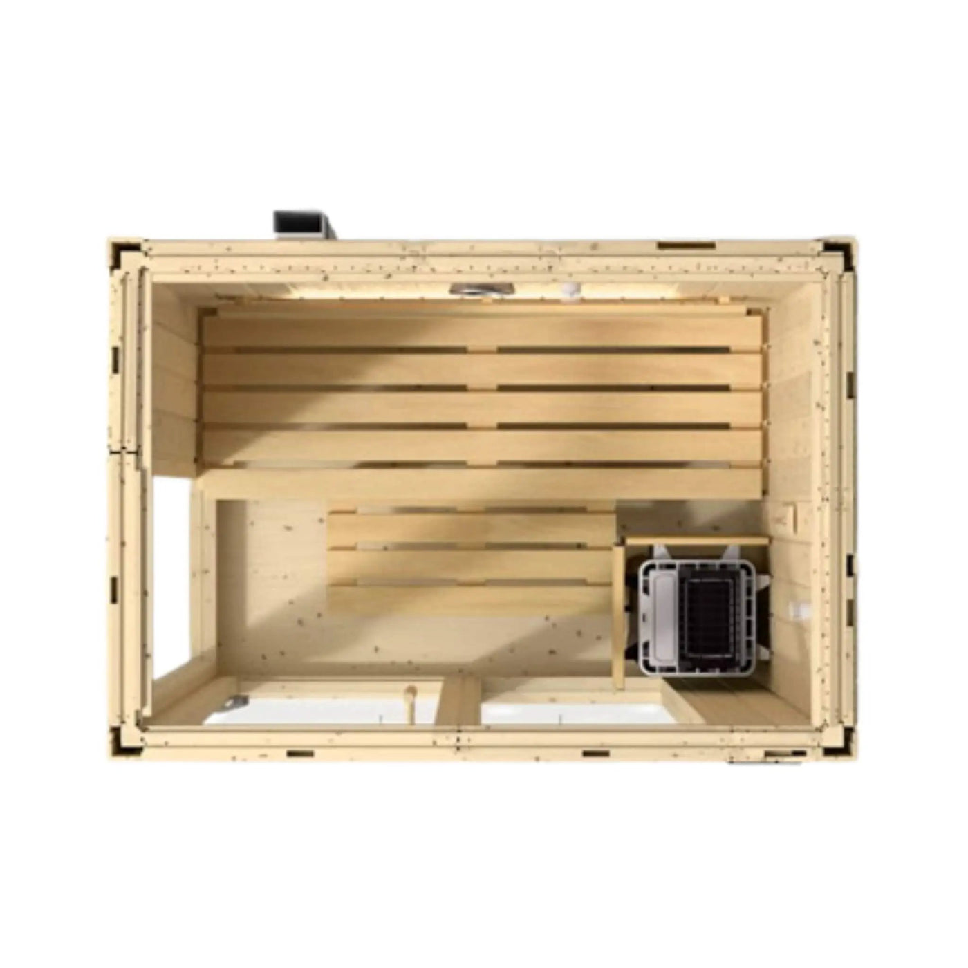 Kohler C1 Luxury Indoor Scandinavian Spruce Home Sauna Kit (SAK60418) by SAKSBY WHOLESALE