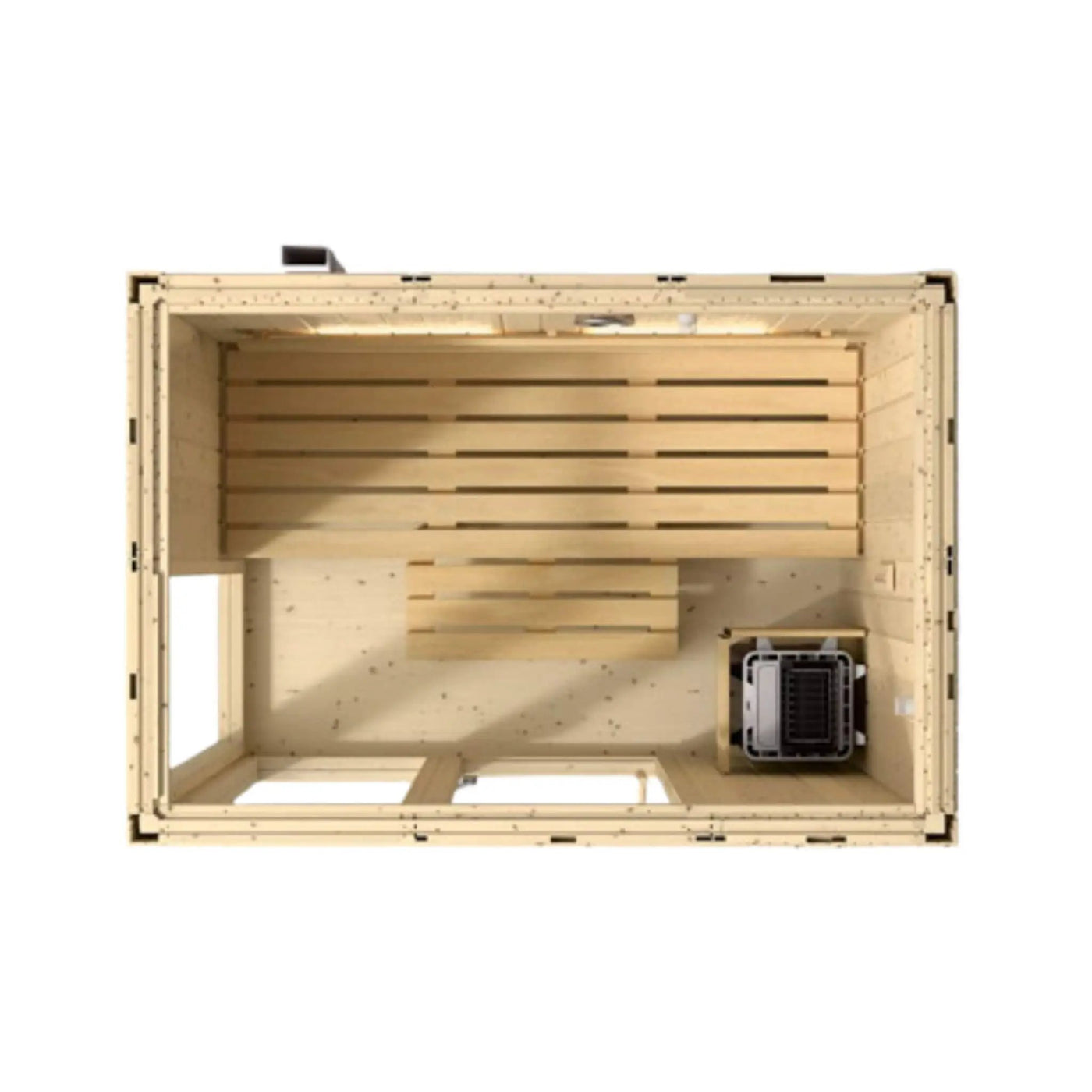 Kohler C1 Luxury Indoor Scandinavian Spruce Home Sauna Kit (SAK60418) by SAKSBY WHOLESALE