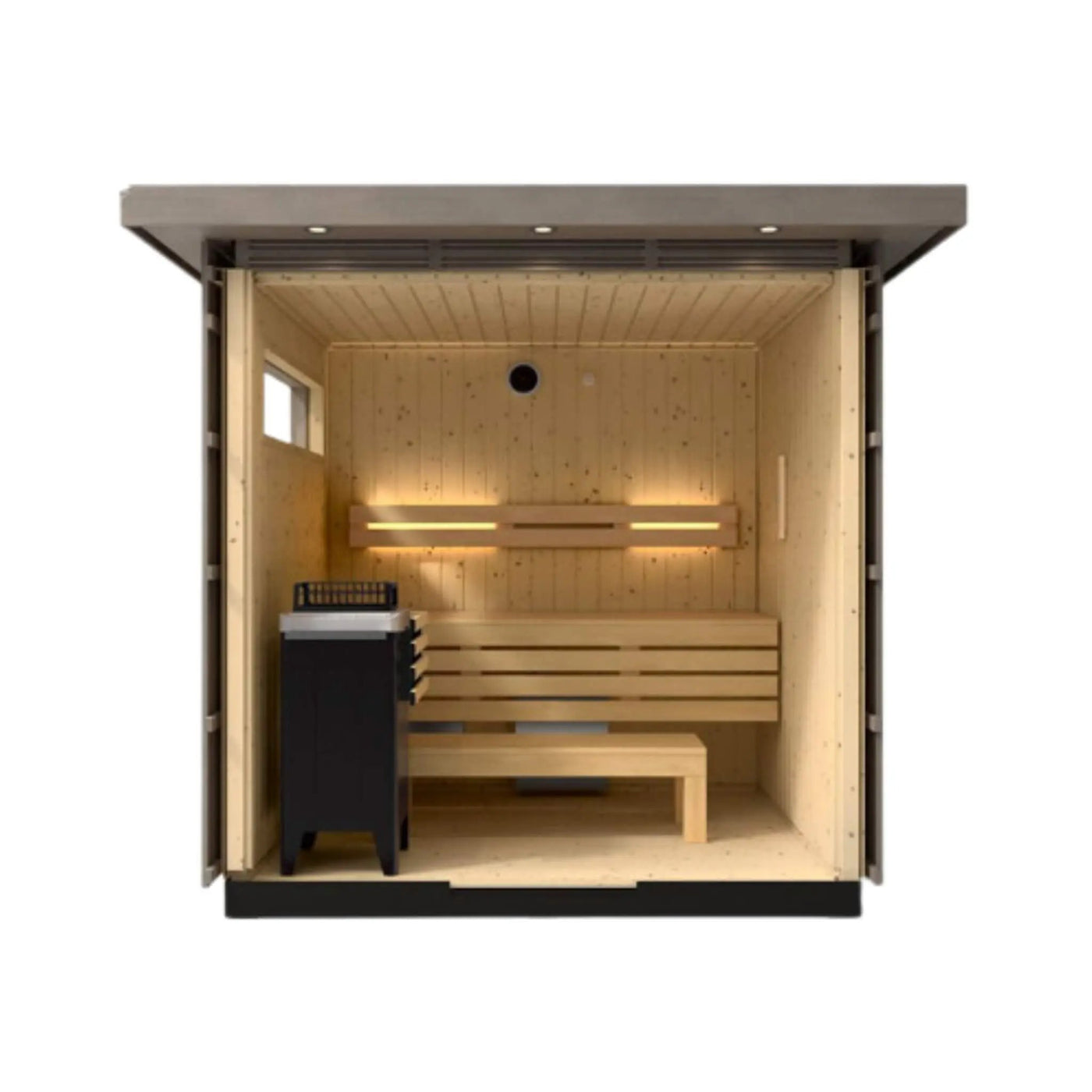 Kohler C2 Outdoor Weathered Gray Spruce Sauna Kit (SAK39184) by SAKSBY WHOLESALE