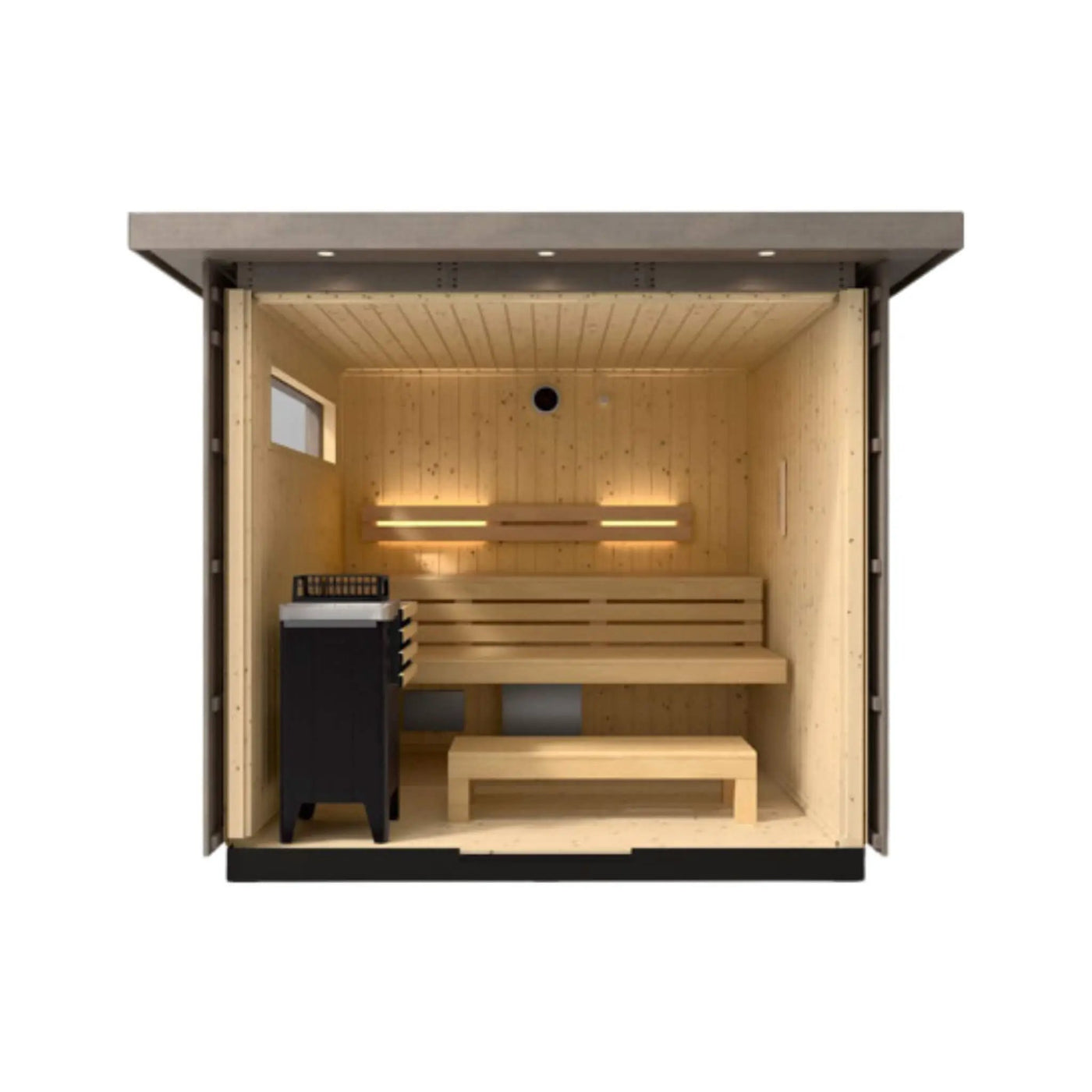 Kohler C2 Outdoor Weathered Gray Spruce Sauna Kit (SAK39184) by SAKSBY WHOLESALE