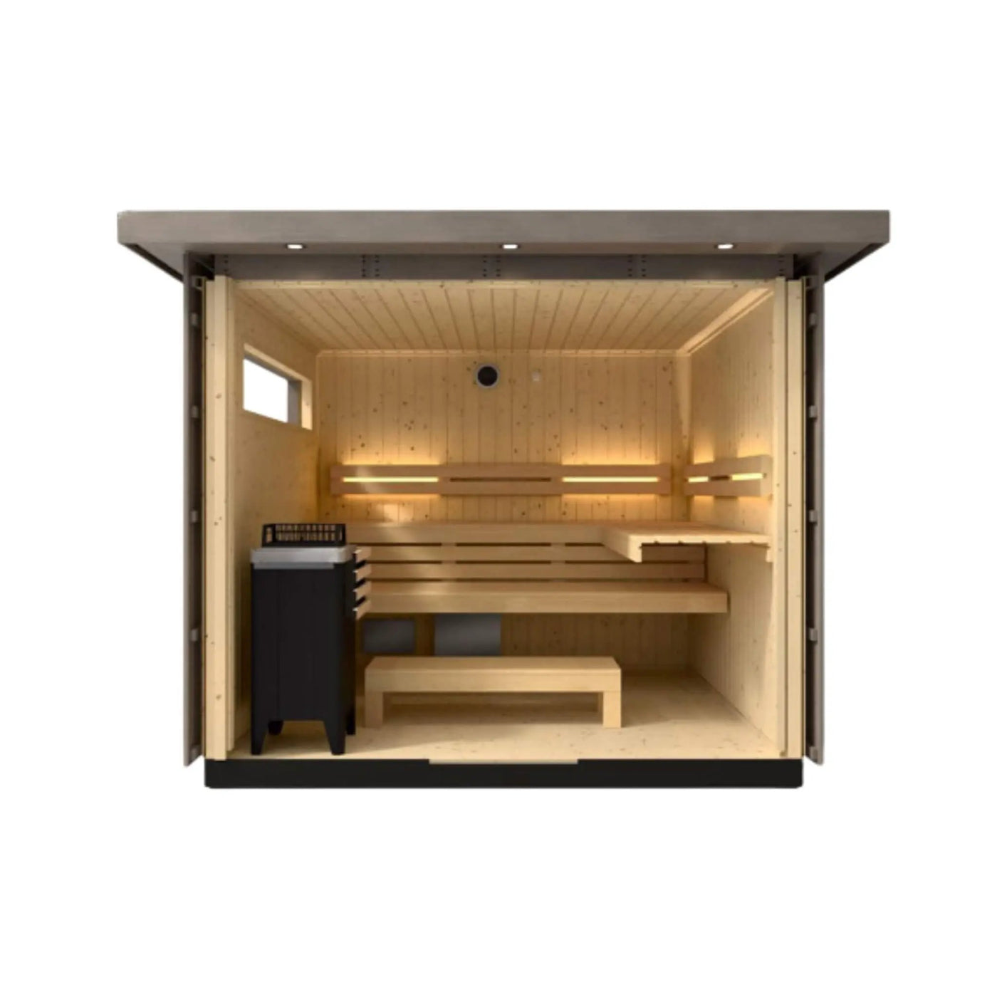 Kohler C2 Outdoor Weathered Gray Spruce Sauna Kit (SAK39184) by SAKSBY WHOLESALE