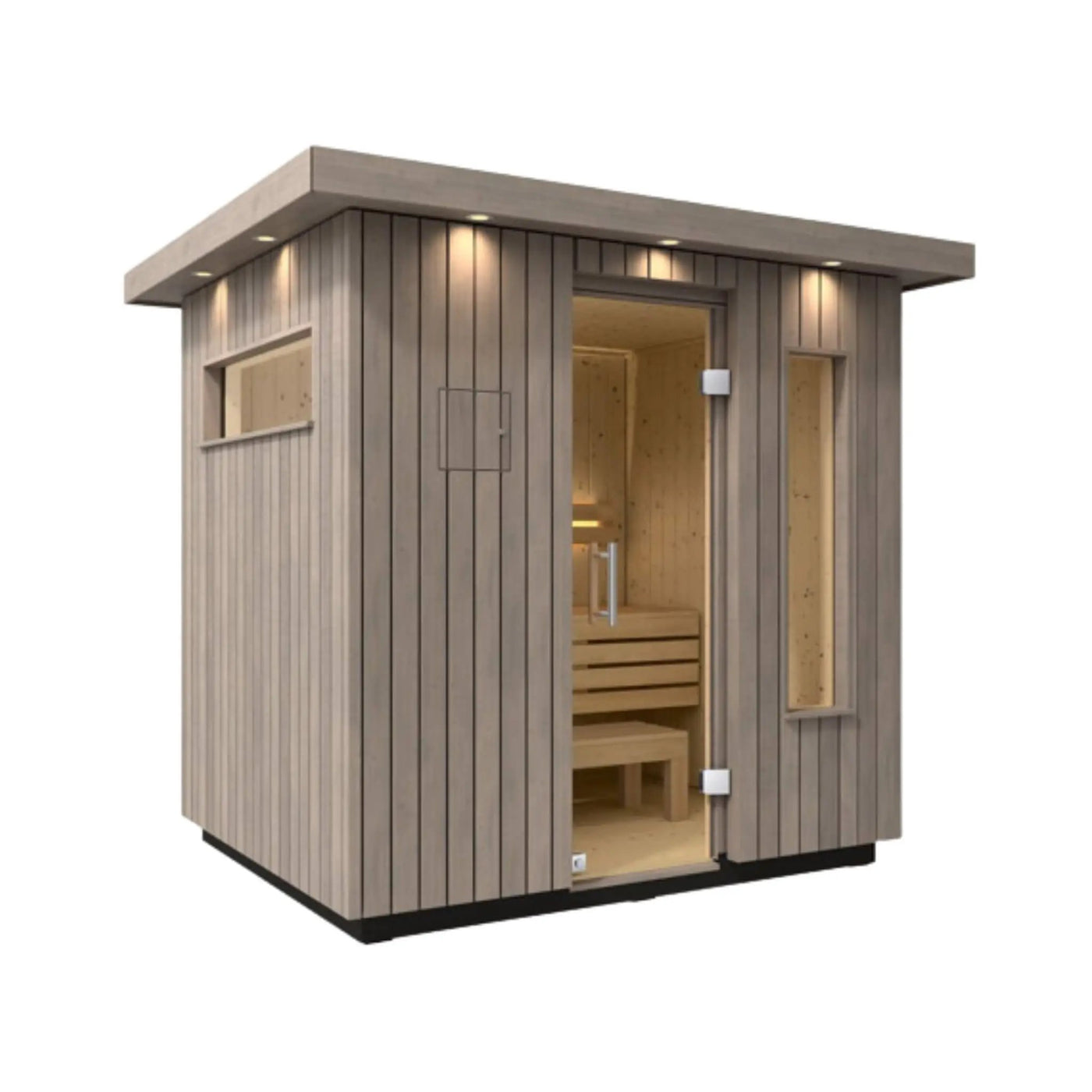 Kohler C2 Outdoor Weathered Gray Spruce Sauna Kit (SAK39184) by SAKSBY WHOLESALE
