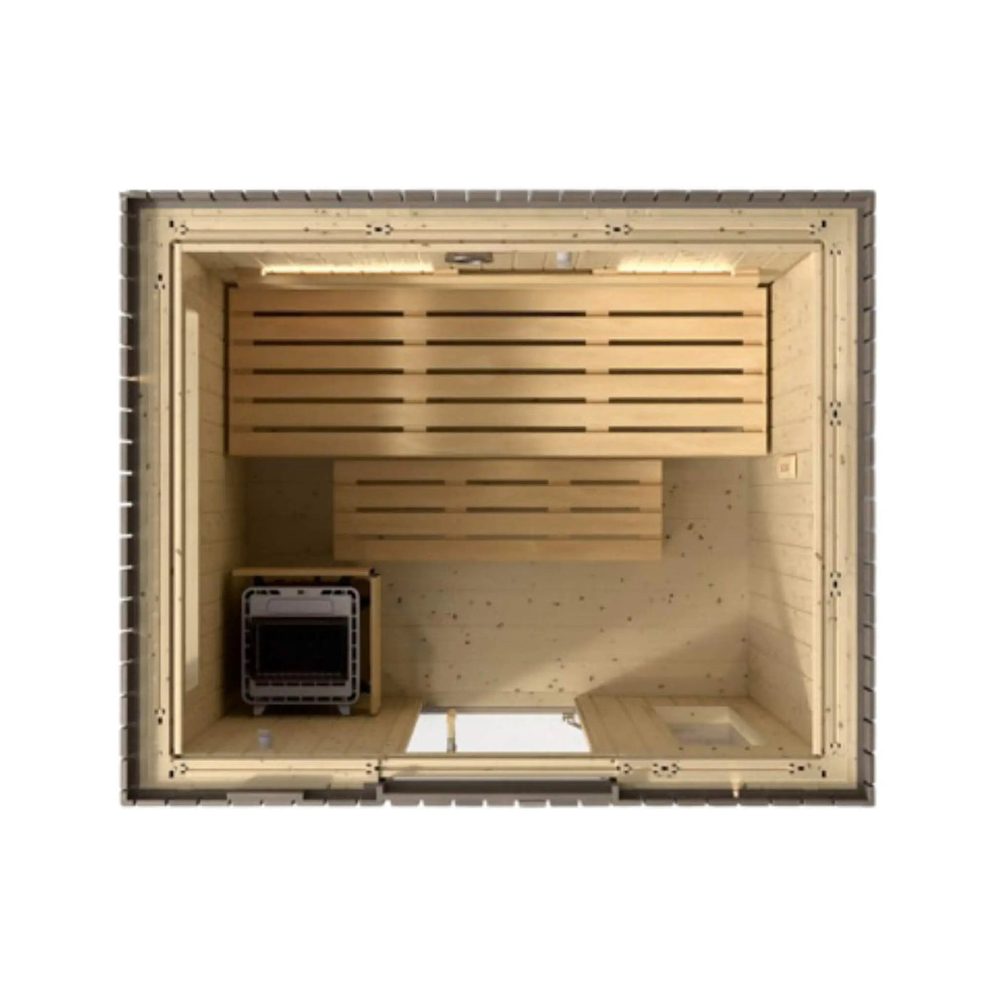Kohler C2 Outdoor Weathered Gray Spruce Sauna Kit (SAK39184) by SAKSBY WHOLESALE
