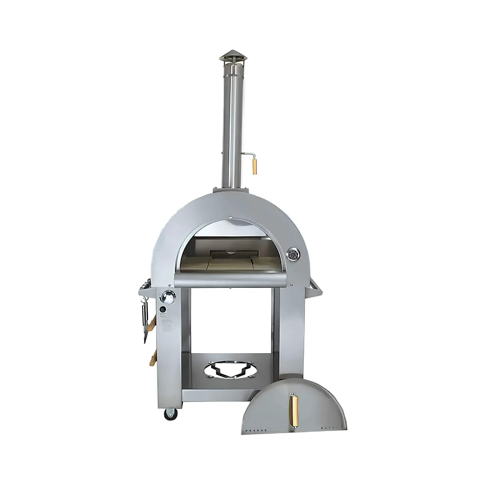 KoKoMo Grills Premium 32-Inch Stainless Steel Dual Fuel Gas Or Wood Fired Pizza Oven [KO-PIZZAOVEN] (SAK14753) by SAKSBY WHOLESALE