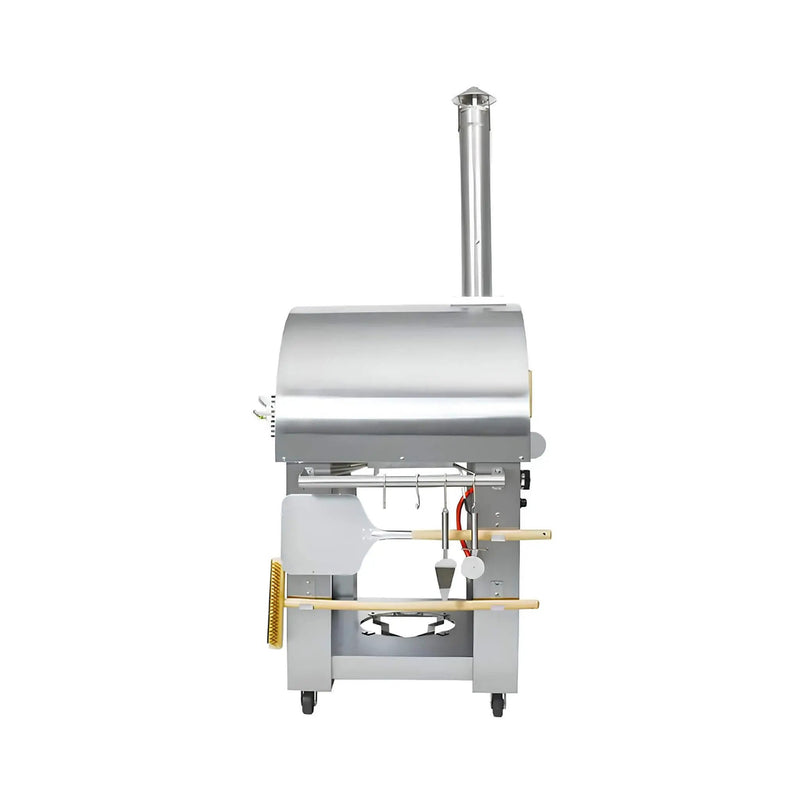 KoKoMo Grills Premium 32-Inch Stainless Steel Dual Fuel Gas Or Wood Fired Pizza Oven [KO-PIZZAOVEN] (SAK14753) by SAKSBY WHOLESALE