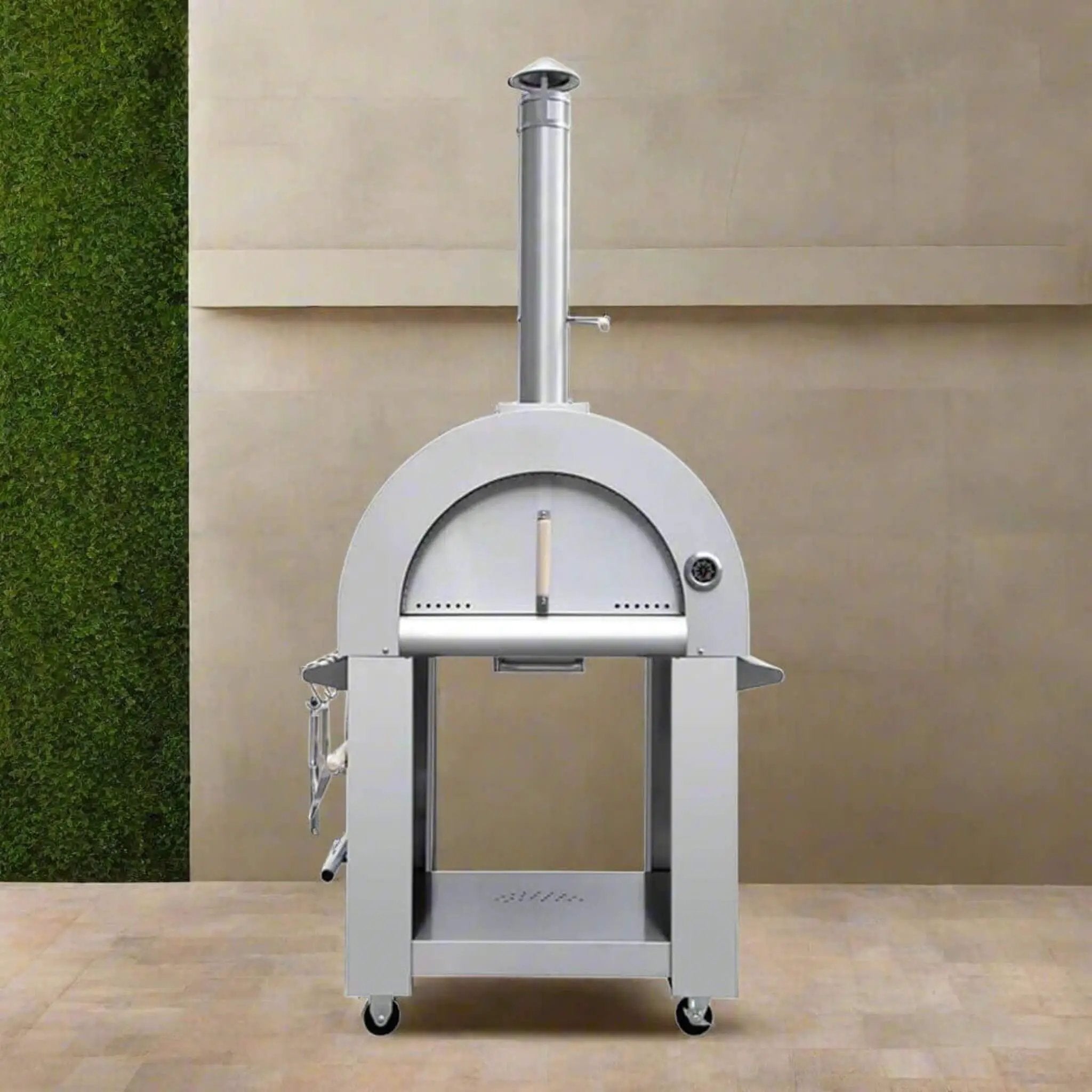 KoKoMo Grills Premium 32-Inch Stainless Steel Wood Fired Pizza Oven [K
