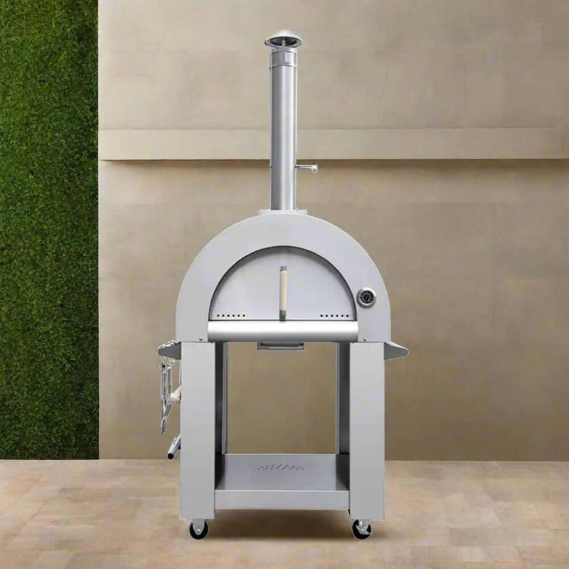 KoKoMo Grills Premium 32-Inch Stainless Steel Wood Fired Pizza Oven [KO-PIZZAOVEN] (SAK92618) by SAKSBY WHOLESALE