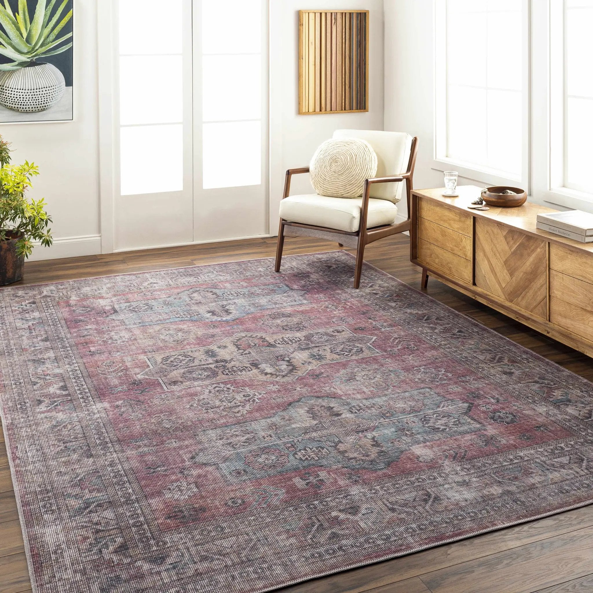 Konak Washable Area Rug - Clearance by Boutique Rugs