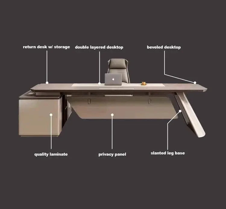 Copley · Modern L-Shaped Executive Desk by Arc Grove