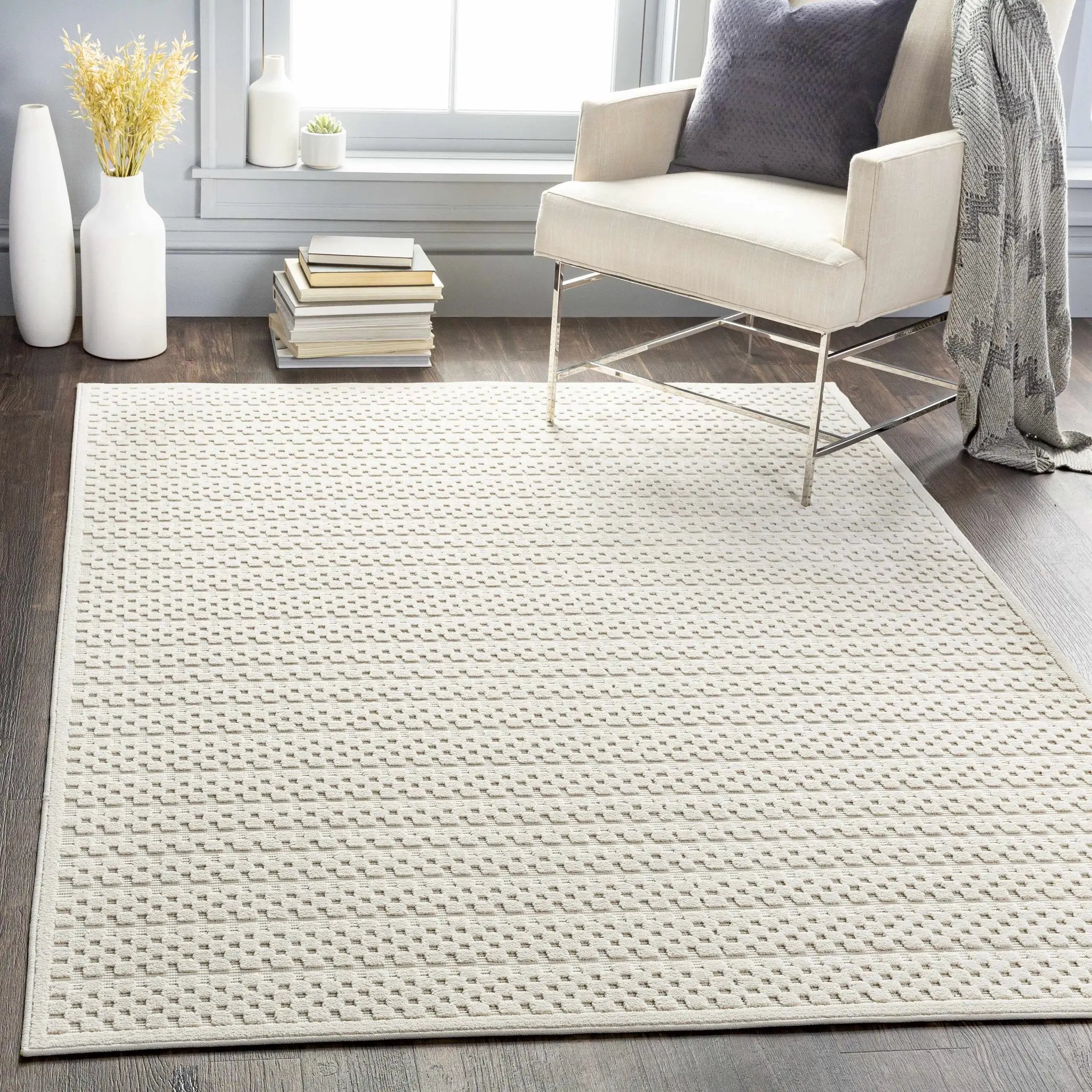 Kirkburton Beige Outdoor Rug by Boutique Rugs