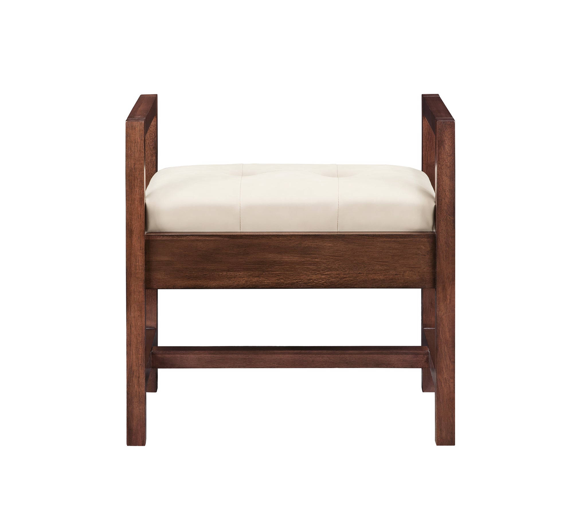 James Martin Addison 24.5" Bench, Mid-Century Acacia by James Martin
