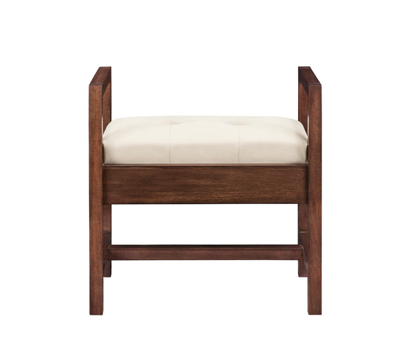 James Martin Addison 24.5" Bench, Mid-Century Acacia