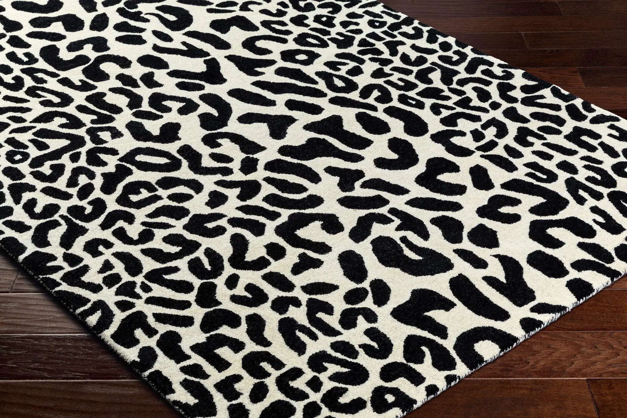 Kass Leopard Print Area Rug - Clearance by Boutique Rugs