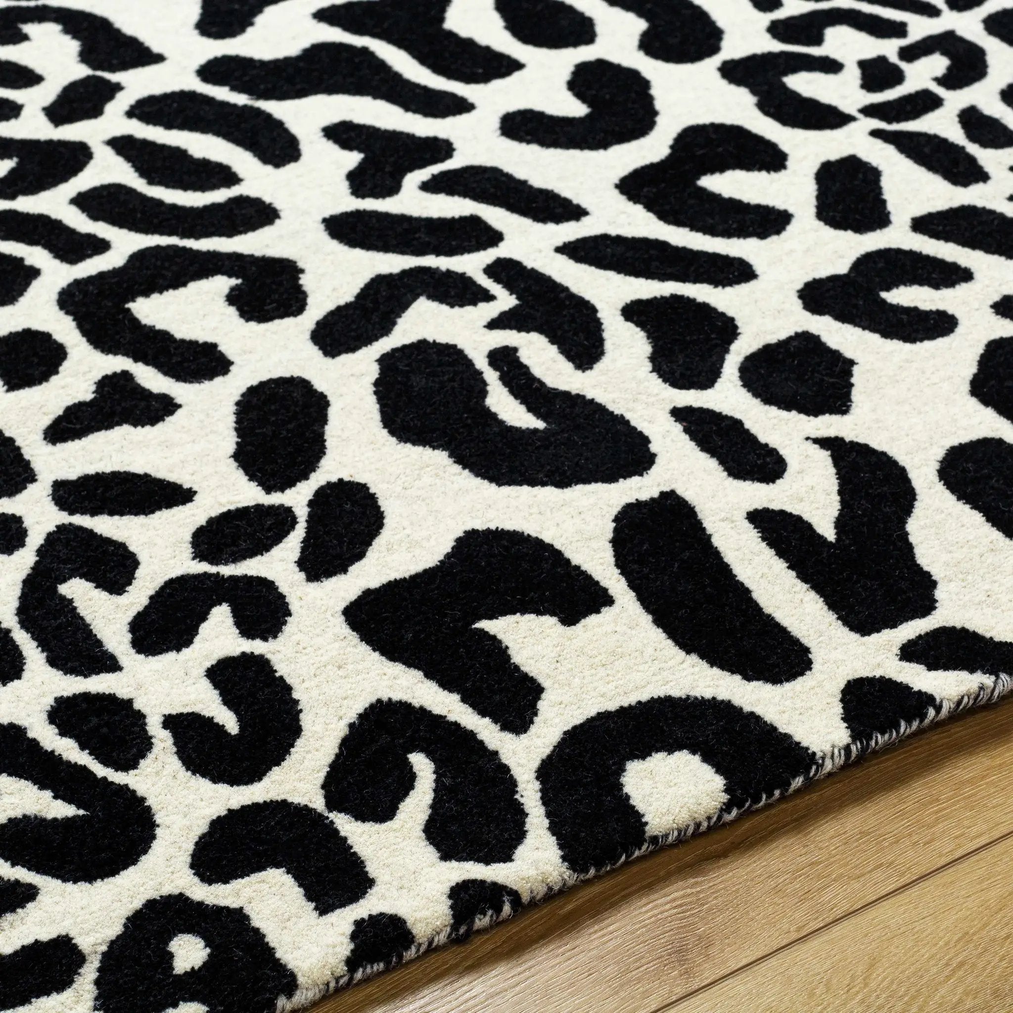 Kass Leopard Print Area Rug - Clearance by Boutique Rugs